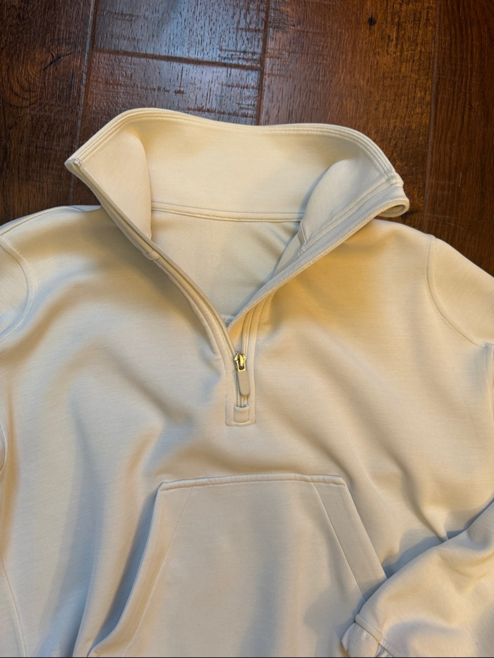 Amazing Lululemon women’s Brushed Soft Stream half zip crop top size 2 - Picture 2 of 7